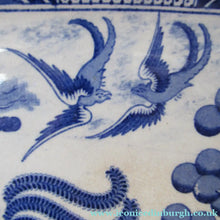 Load image into Gallery viewer, 1880s Victorian Huge Ironstone Staffordshire Pottery Willow Pattern Serving Platter

