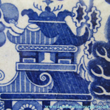 Load image into Gallery viewer, 1880s Victorian Huge Ironstone Staffordshire Pottery Willow Pattern Serving Platter

