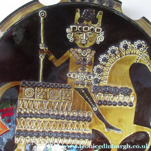 Load image into Gallery viewer, 1960s Art Pottery Bowl Prince on Horseback. Signed Salter Saltar 1966
