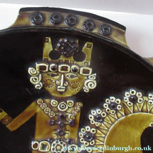 Load image into Gallery viewer, 1960s Art Pottery Bowl Prince on Horseback. Signed Salter Saltar 1966
