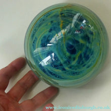 Load image into Gallery viewer, MASSIVE 1970s Mdina Glass Paperweight. XL Vintage Sea and Sand MAGNUM SIZE Weight
