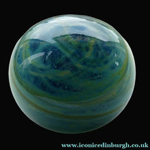 Load image into Gallery viewer, MASSIVE 1970s Mdina Glass Paperweight. XL Vintage Sea and Sand MAGNUM SIZE Weight
