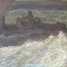 Load image into Gallery viewer, Antique 1830s Hand Coloured Engraving Burnet after Turner The Bridgewater Seapiece
