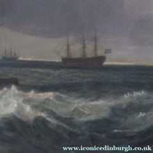 Load image into Gallery viewer, Antique 1830s Hand Coloured Engraving Burnet after Turner The Bridgewater Seapiece
