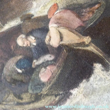 Load image into Gallery viewer, Antique 1830s Hand Coloured Engraving Burnet after Turner The Bridgewater Seapiece

