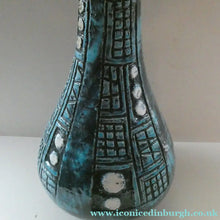 Load image into Gallery viewer, Vintage 1960s West German BRUSTALIST Bottle Vase. Uberlacker Ceramics / U-keramik
