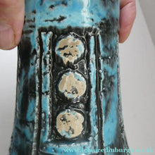 Load image into Gallery viewer, Vintage 1960s West German BRUSTALIST Bottle Vase. Uberlacker Ceramics / U-keramik
