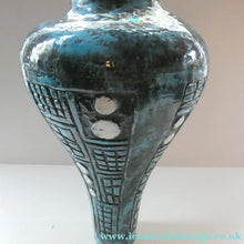 Load image into Gallery viewer, Vintage 1960s West German BRUSTALIST Bottle Vase. Uberlacker Ceramics / U-keramik
