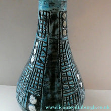 Load image into Gallery viewer, Vintage 1960s West German BRUSTALIST Bottle Vase. Uberlacker Ceramics / U-keramik
