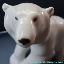 Load image into Gallery viewer, Vintage Russian / LOMONOSOV Imperial Porcelain Factory White POLAR Bear. Height 10 1/2 inches 
