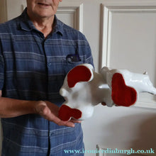 Load image into Gallery viewer, Vintage Russian / LOMONOSOV Imperial Porcelain Factory White POLAR Bear. Height 10 1/2 inches 
