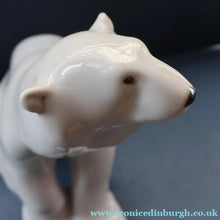 Load image into Gallery viewer, Vintage Russian / LOMONOSOV Imperial Porcelain Factory White POLAR Bear. Height 10 1/2 inches 
