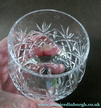 Load image into Gallery viewer, Matching PAIR of Cut Crystal Brandy Glasses. Height 4 1/4 inches 
