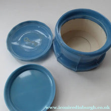 Load image into Gallery viewer, Max Factor ART DECO Blue Plastic / Celluloid Powder Box Cover
