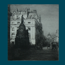 Load image into Gallery viewer, MORTIMER MENPES (1855 - 1938) Pall Mall, London (1910). Etching and Drypoint. Pencil Signed
