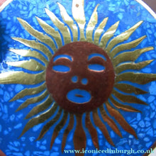 Load image into Gallery viewer, Fabulous Large SUN FACE BROOCH Vintage Mexican Silver
