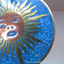 Load image into Gallery viewer, Fabulous Large SUN FACE BROOCH Vintage Mexican Silver
