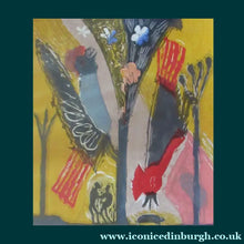 Load image into Gallery viewer, MICHAEL ROTHENSTEIN (1908 - 1993). 1980s Colour Woodcut Entitled: The Garden I - British Prints
