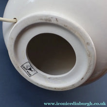 Load image into Gallery viewer, MID-CENTURY:  Highly Collectable. Matched Pair of White CASA PUPO Bulbous Ceramic Lamps. Each with stamp on base
