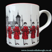 Load image into Gallery viewer, 1980s MIDWINTER POTTERY. Rare LONDON SCENES Mugs. Beefeaters at the Tower of London
