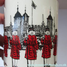 Load image into Gallery viewer, 1980s MIDWINTER POTTERY. Rare LONDON SCENES Mugs. Beefeaters at the Tower of London
