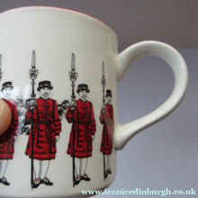 Load image into Gallery viewer, 1980s MIDWINTER POTTERY. Rare LONDON SCENES Mugs. Beefeaters at the Tower of London
