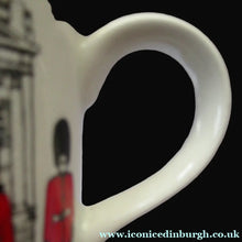 Load image into Gallery viewer, 1980s MIDWINTER POTTERY. Rare LONDON SCENES Mugs. Guardsmen at Buckingham Palace, London

