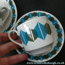 Load image into Gallery viewer, 1960s Midwinter Queensberry Shape Geometric Pattern Called Citrus

