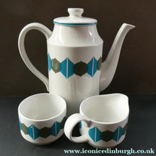 Load image into Gallery viewer, 1960s Midwinter Queensberry Shape Geometric Pattern Called Citrus
