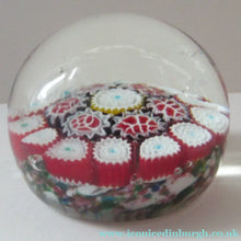 Load image into Gallery viewer, Vintage Millefiori Italian MURANO Paperweight on Tutti Frutti Coloured Ground
