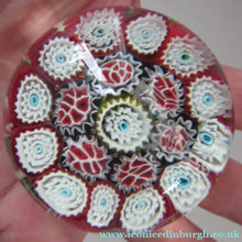 Load image into Gallery viewer, Vintage Millefiori Italian MURANO Paperweight on Tutti Frutti Coloured Ground
