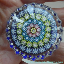 Load image into Gallery viewer, Cute MINIATURE PAIR of Scottish Glass Paperweights. One is a Perthshire and the Other is Strathearn - Scottish

