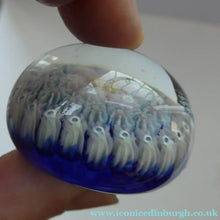 Load image into Gallery viewer, Cute MINIATURE PAIR of Scottish Glass Paperweights. One is a Perthshire and the Other is Strathearn - Scottish
