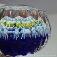 Load image into Gallery viewer, Cute MINIATURE PAIR of Scottish Glass Paperweights. One is a Perthshire and the Other is Strathearn
