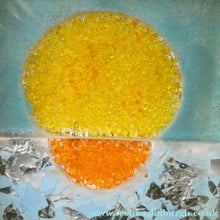 Load image into Gallery viewer, Monica Backtrom Frozen Landscape Plaque for Kosta Boda. Setting Sun (in wooden frame)
