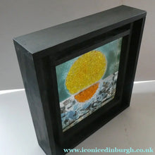 Load image into Gallery viewer, Monica Backtrom Frozen Landscape Plaque for Kosta Boda. Setting Sun (in wooden frame)
