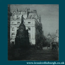 Load image into Gallery viewer, MORTIMER MENPES (1855 - 1938) Pall Mall, London (1910). Etching and Drypoint. Pencil Signed
