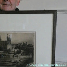 Load image into Gallery viewer, MORTIMER MENPES (1855 - 1938) The Tower of London (1900). Etching and Drypoint. Pencil Signed
