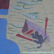 Load image into Gallery viewer, NAIVE SCHOOL. Vintage 1950s Seaside Illustration for a Child's Book. Watercolour - with Assocated Published Image
