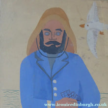 Load image into Gallery viewer, NAIVE SCHOOL. Vintage 1950s Seaside Illustration for a Child's Book. Watercolour - with Assocated Published Image

