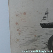 Load image into Gallery viewer, NAIVE SCHOOL. Vintage 1950s Seaside Illustration for a Child's Book. Watercolour - with Assocated Published Image
