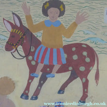 Load image into Gallery viewer, NAIVE SCHOOL. Vintage 1950s Seaside Illustration for a Child's Book. Watercolour - with Assocated Published Image
