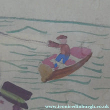 Load image into Gallery viewer, NAIVE SCHOOL. Vintage 1950s Seaside Illustration for a Child's Book. Watercolour - with Assocated Published Image

