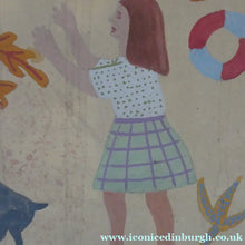 Load image into Gallery viewer, NAIVE SCHOOL. Vintage 1950s Seaside Illustration for a Child's Book. Watercolour - with Assocated Published Image
