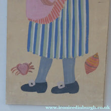 Load image into Gallery viewer, NAIVE SCHOOL. Vintage 1950s Seaside Illustration for a Child's Book. Watercolour - with Assocated Published Image
