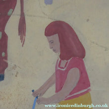 Load image into Gallery viewer, NAIVE SCHOOL. Vintage 1950s Seaside Illustration for a Child's Book. Watercolour - with Assocated Published Image
