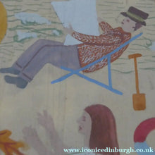 Load image into Gallery viewer, NAIVE SCHOOL. Vintage 1950s Seaside Illustration for a Child's Book. Watercolour - with Assocated Published Image
