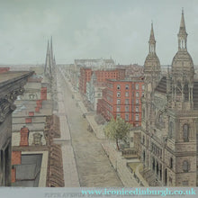 Load image into Gallery viewer, Antique Print of New York 1870s 5th Avenue after John Backmann
