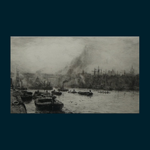 Load image into Gallery viewer, ORIGINAL ETCHING: William Lionel Wyllie (1851 – 1931)  NEWCASTLE-UPON-TYNE Pencil Signed
