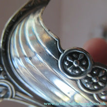 Load image into Gallery viewer, Pair of Norwegian Silver Viking Ship Salt Cellars with Clear Glass Liners
